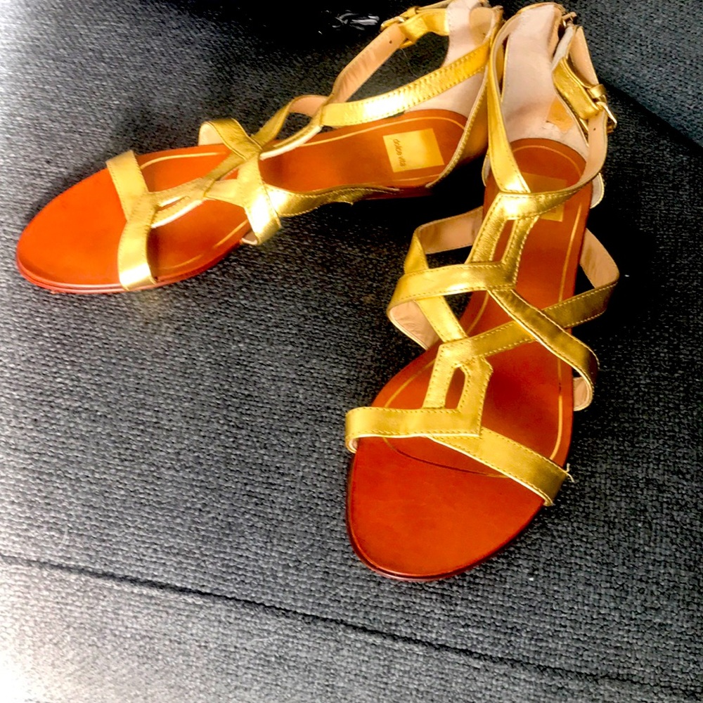 Dolce Vita gold gladiator sandal